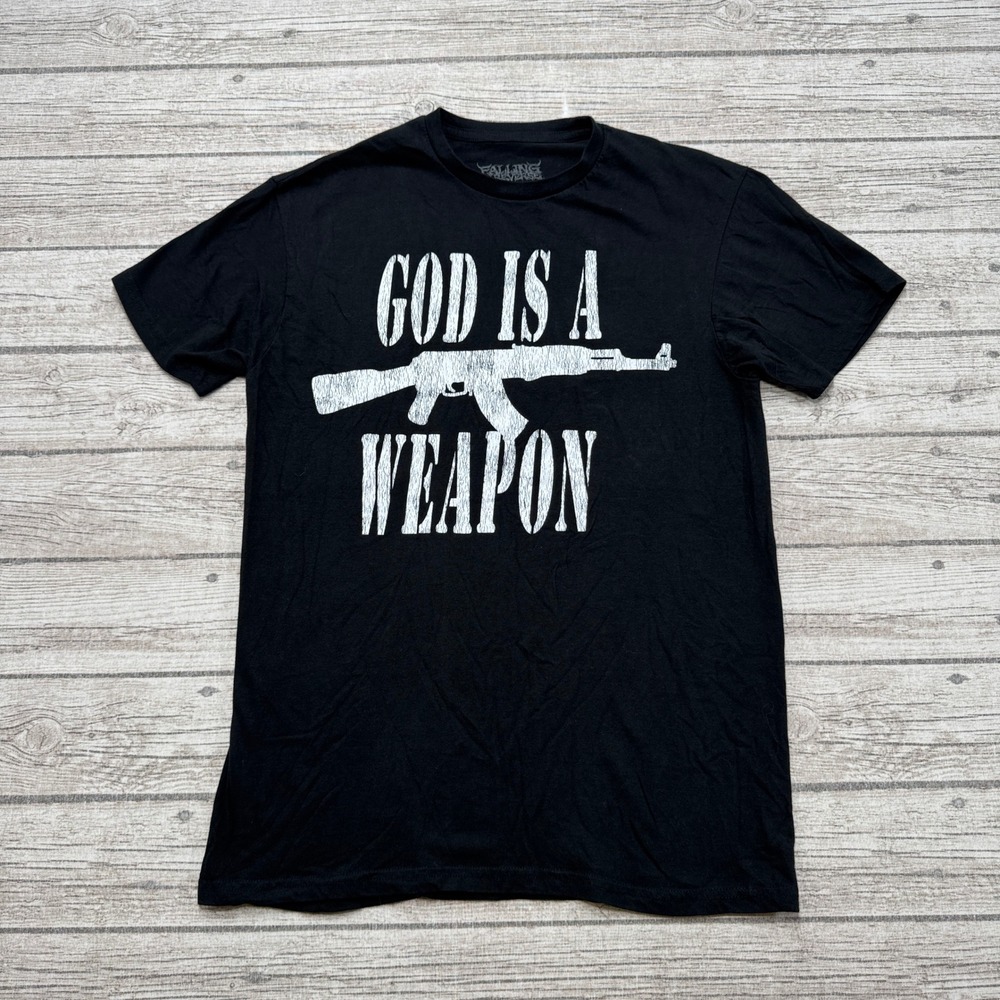 Falling In Reverse T-Shirt Men's Medium Black God Is A Weapon Band Streetwear